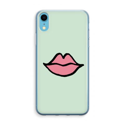 Kusje: iPhone XR Transparant Hoesje