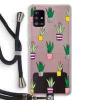 Sanseveria: Samsung Galaxy A51 5G Transparant Hoesje met koord