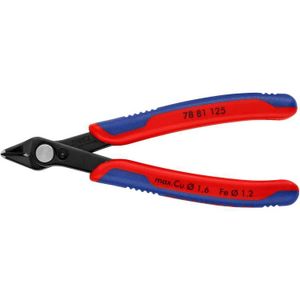 KNIPEX Electronic Super Knips 78 81 125 elektronica-tang Verbinding met roestvrij stalen klinknagel, draadklem