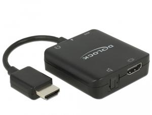 DeLOCK 63276 HDMI Type A (Standard) HDMI Type A (Standard) Zwart video kabel adapter