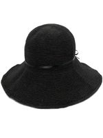 TOTEME chapeau à design tressé - Noir