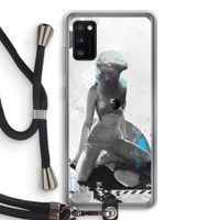 I will not feel a thing: Samsung Galaxy A41 Transparant Hoesje met koord