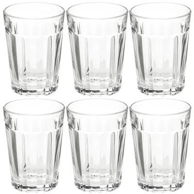 Secret de Gourmet Drinkglazen - 6x stuks - 250 ml - transparant glas - Waterglazen