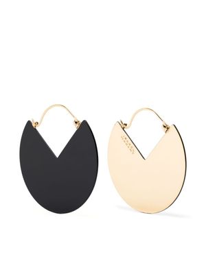 ISABEL MARANT boucles d'oreilles pendantes 90º à design bicolore