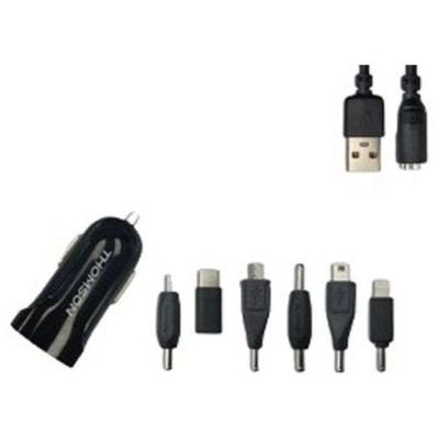 Oplader + connectorkit - THOMSON - AC-lader - 12/24 V - 6 connectoren - 2A - 1 m kabel