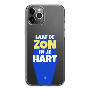 Laat de zon in je hart: iPhone 11 Pro Transparant Hoesje