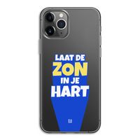 Laat de zon in je hart: iPhone 11 Pro Transparant Hoesje