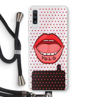 Yolo Denise: Samsung Galaxy A70 Transparant Hoesje met koord