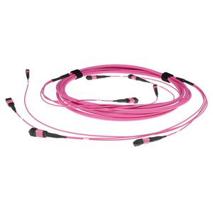 ACT DC5404 Glasvezel Patchkabel 50/125 OM4(OM3) Polarity A Trunkkabel 4x MTP/MPO Female - 15 meter