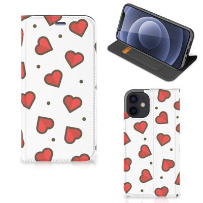 iPhone 12 Mini | Hoesje met Magneet | Hearts