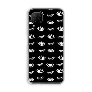 Eye pattern #3: Huawei P40 Lite Transparant Hoesje
