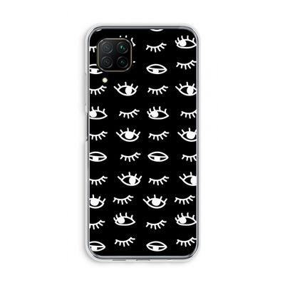 Eye pattern #3: Huawei P40 Lite Transparant Hoesje