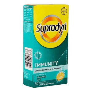 Supradyn Immunity Voedingssupplement Weerstand Vitamine C, D en Zink 30 Bruistabletten