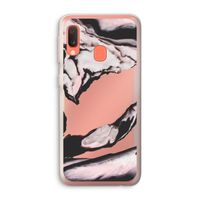 Roze stroom: Samsung Galaxy A20e Transparant Hoesje