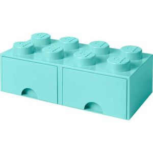 Room Copenhagen LEGO Brick Drawer 8 Blauw opbergdoos