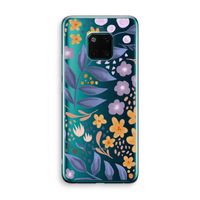 Flowers with blue leaves: Huawei Mate 20 Pro Transparant Hoesje