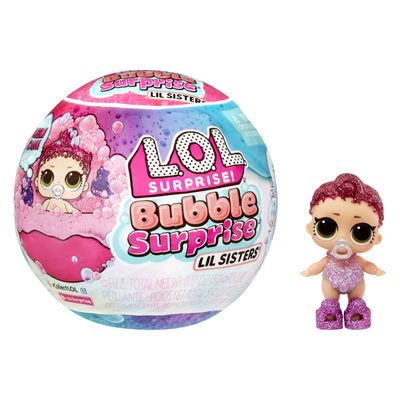 L.O.L. surprise bubble surprise lil sisters mini pop