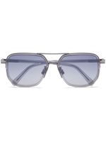 Zegna lunettes de soleil à monture transparente - Violet