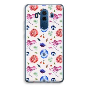 Bloemetjes: Huawei Mate 10 Pro Transparant Hoesje