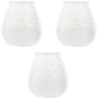 Cosy & Trendy mini lowboy tafelkaars - 6x - wit - 17 Branduren - 7 cm - kaars