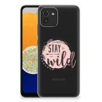 Samsung Galaxy A03 Telefoonhoesje met Naam Boho Stay Wild