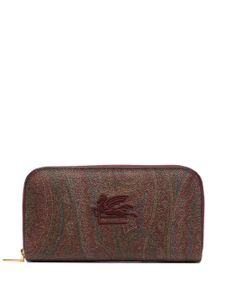 ETRO Pegaso paisley wallet - Rouge