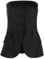 Reformation haut-bustier Tonya - Noir - thumbnail