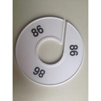 Maatring 11 cm wit/zwart 86