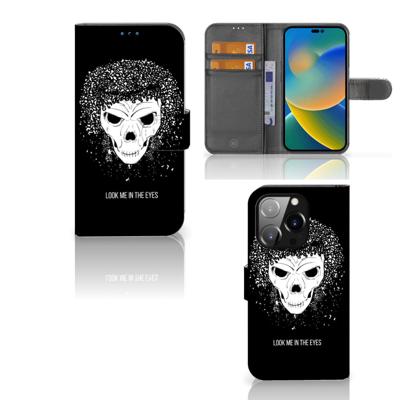 Telefoonhoesje met Naam iPhone 14 Pro Skull Hair Telefoonhoesje met Naam iPhone 14 Pro Skull Hair
