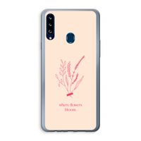 Where flowers bloom: Samsung Galaxy A20s Transparant Hoesje