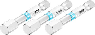 HAZET Bit 2204NSLG-8/3 · 1/4 inch (6,3 mm) zeskant massief · Binnen-zeskant-profiel · 3-delig · SW 8 mm