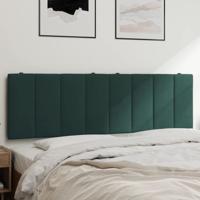 Hoofdbordkussen 160 cm fluweel donkergroen