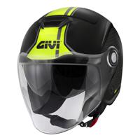 GIVI 12.5 Graphic Touch Mat, Jethelm of scooter helm, Zwart-Geel