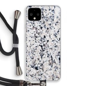 Gespikkelde marmer: Pixel 4 Transparant Hoesje met koord