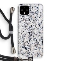 Gespikkelde marmer: Pixel 4 Transparant Hoesje met koord