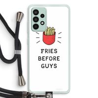 Fries before guys: Samsung Galaxy A52s 5G Transparant Hoesje met koord