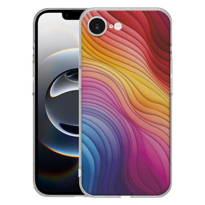 TPU Hoesje iPhone 16e - Regenboog Backcover TPU Hoesje iPhone 16e - Regenboog Backcover