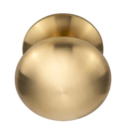 Formani voordeurknop Basics LB65V vast op rozet - PVD mat goud