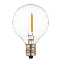 G40 LED Filamentlamp E12 - 3 Volt 0,6 Watt 30 lumen - 2700K warm wit - 15.000 branduren