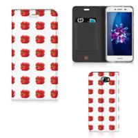 Huawei Y5 2 | Y6 Compact | Flip Style Cover | Paprika Red Huawei Y5 2 | Y6 Compact | Flip Style Cover | Paprika Red