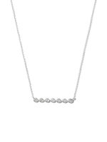 Dana Rebecca Designs collier Lulu Jack en or blanc 14ct pavé de diamants - Argent Dana Rebecca Designs collier Lulu Jack en or blanc 14ct pavé de diamants - Argent