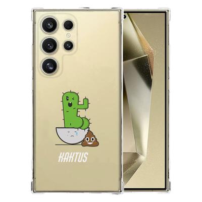 Samsung Galaxy S25 Ultra Hoesje - Cactus Poo TPU Antishock Samsung Galaxy S25 Ultra Hoesje - Cactus Poo TPU Antishock