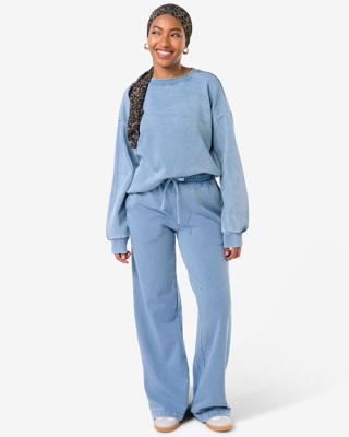 HEMA Damesbroek Esmee jersey regular fit blauw (blauw)
