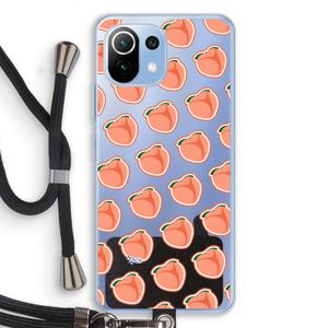Just peachy: Xiaomi Mi 11 Lite Transparant Hoesje met koord