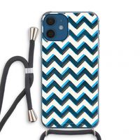 Onderbroken lijn: iPhone 12 mini Transparant Hoesje met koord