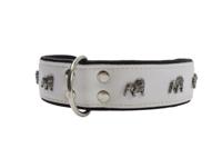 Leren halsband Engelse Bulldog