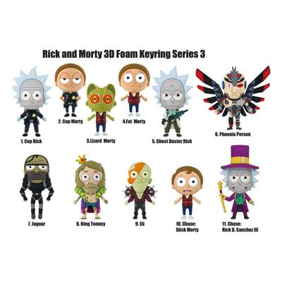 Rick and Morty PVC Bag Clips Series 3 Display (24)