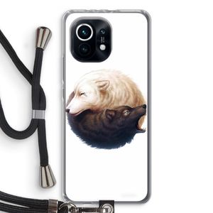Yin Yang Wolves: Xiaomi Mi 11 Transparant Hoesje met koord