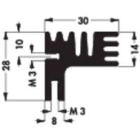 Fischer Elektronik 10019158 SK 125 50 SA Koellichaam 8.1 K/W (l x b x h) 50 x 30 x 28 mm