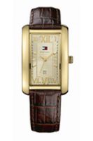 Horlogeband Tommy Hilfiger 679301227 / 128-1-34-0991 Leder Donkerbruin 20mm